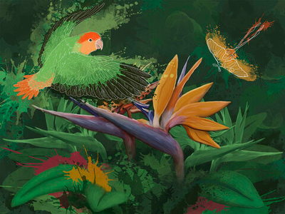 Дизайнерские обои Wall Street Birdly