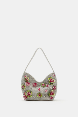 ZARA СУМКА С БИСЕРОМ, РАЗНОЦВЕТНЫЙ