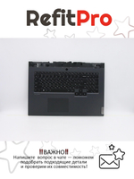 Верхняя панель с клавиатурой (топкейс) для ноутбука Lenovo Legion 5-17IMH05H/Legion 5-17ARH05H. раскладка - русская, с подсветкой, черная (5CB0Z21125), оригинал