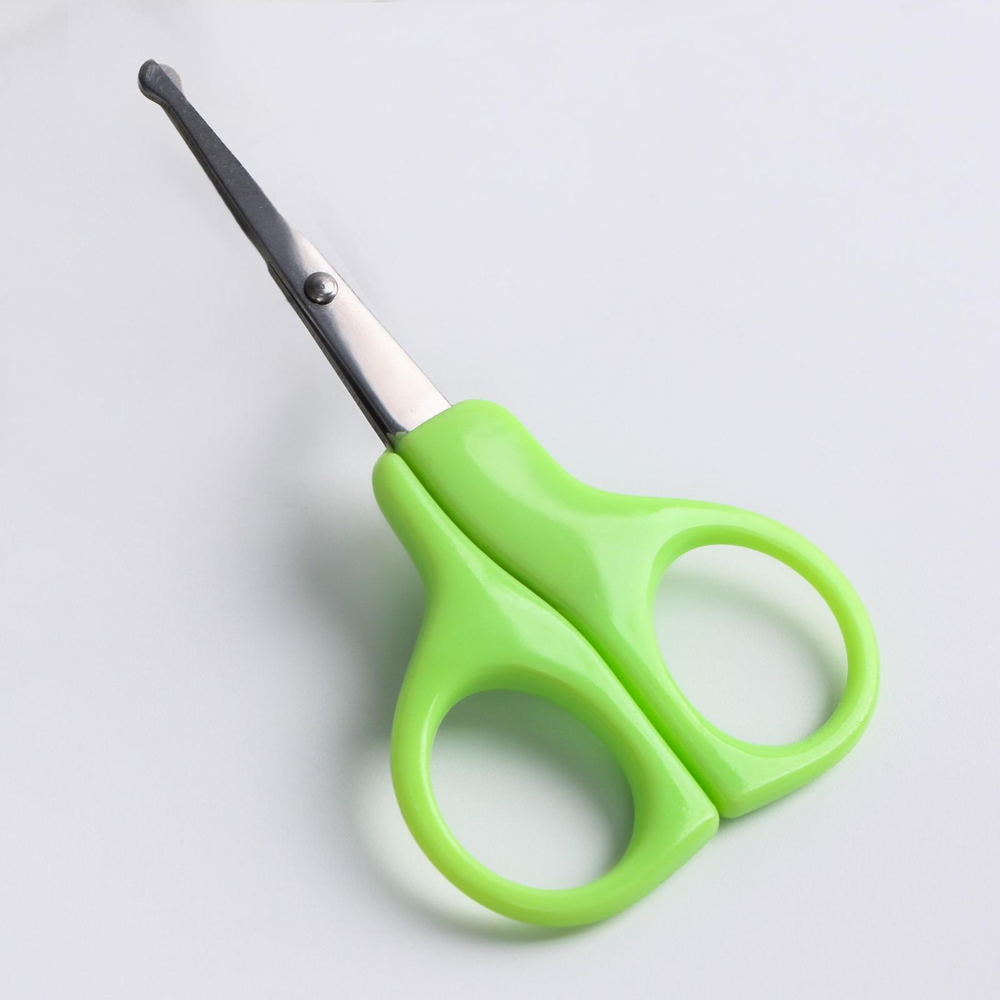 5231429 Ножницы детские, маникюрные, цвет салатовый