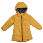 Куртка для девочек 2401-07 мембрана р.140-146 горчица (Ириска)