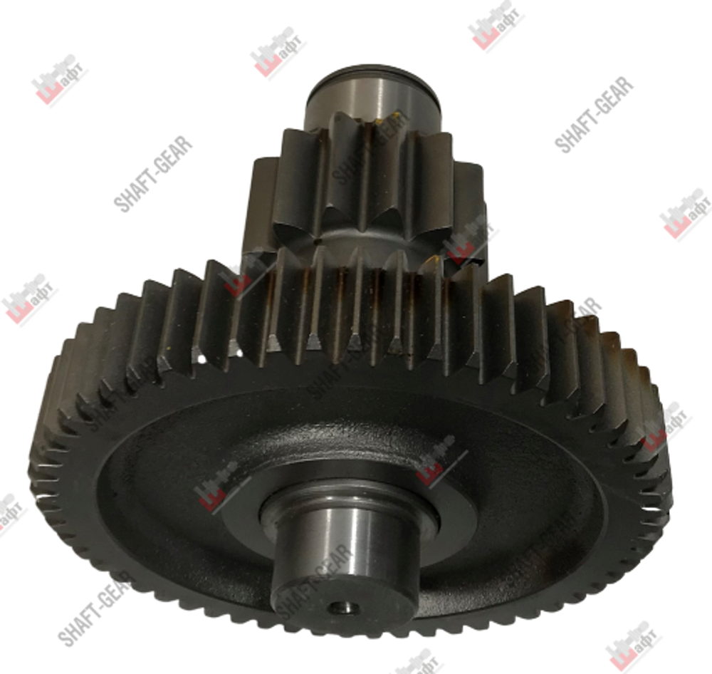 10JSD140-1707051 - Вал промежуточный демультипликатора (короткий) на КПП