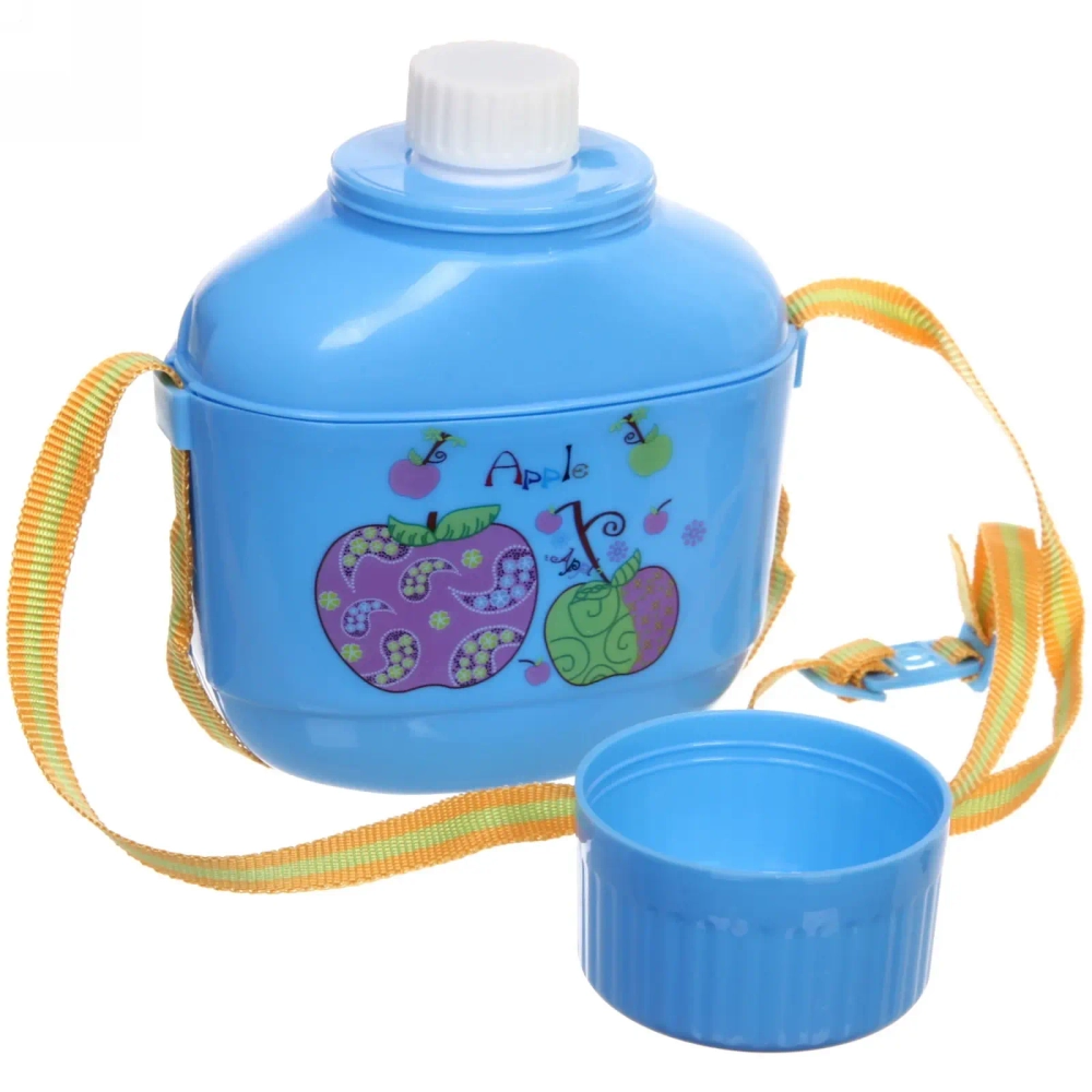 Фляжка туристическая пластиковая 600мл «Радуга»