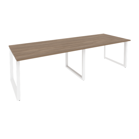 Onix Стол переговорный O.MO-PRG-2.3 Дуб Аризона/Металл Белый 2760*980*750