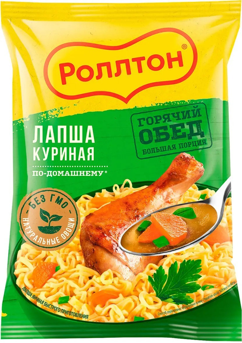 Лапша Роллтон Куриная по-домашнему, 85г
