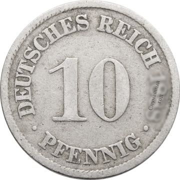 10 пфеннигов 1873-1889 Германия