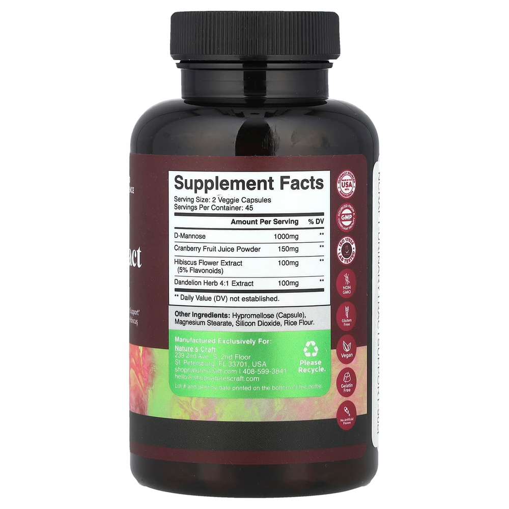 Nature's Craft, Поддержка мочевыводящих путей`` 90 капсул