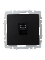BRITE Розетка компьютерная RJ45 кат.6 РК11-БрЧ черный IEK