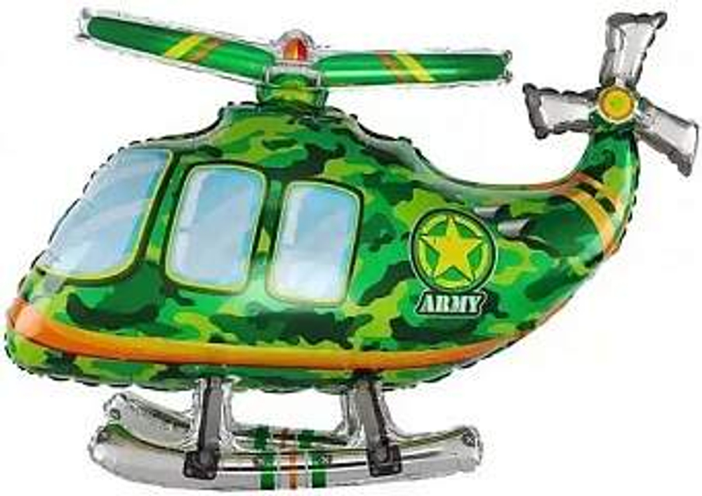 Фигура 3D Вертолет Камуфляж (33''/84 см)