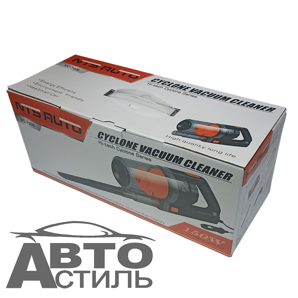 Пылесос NTS-AUTO  150Вт 12В 4насадки VC-7006