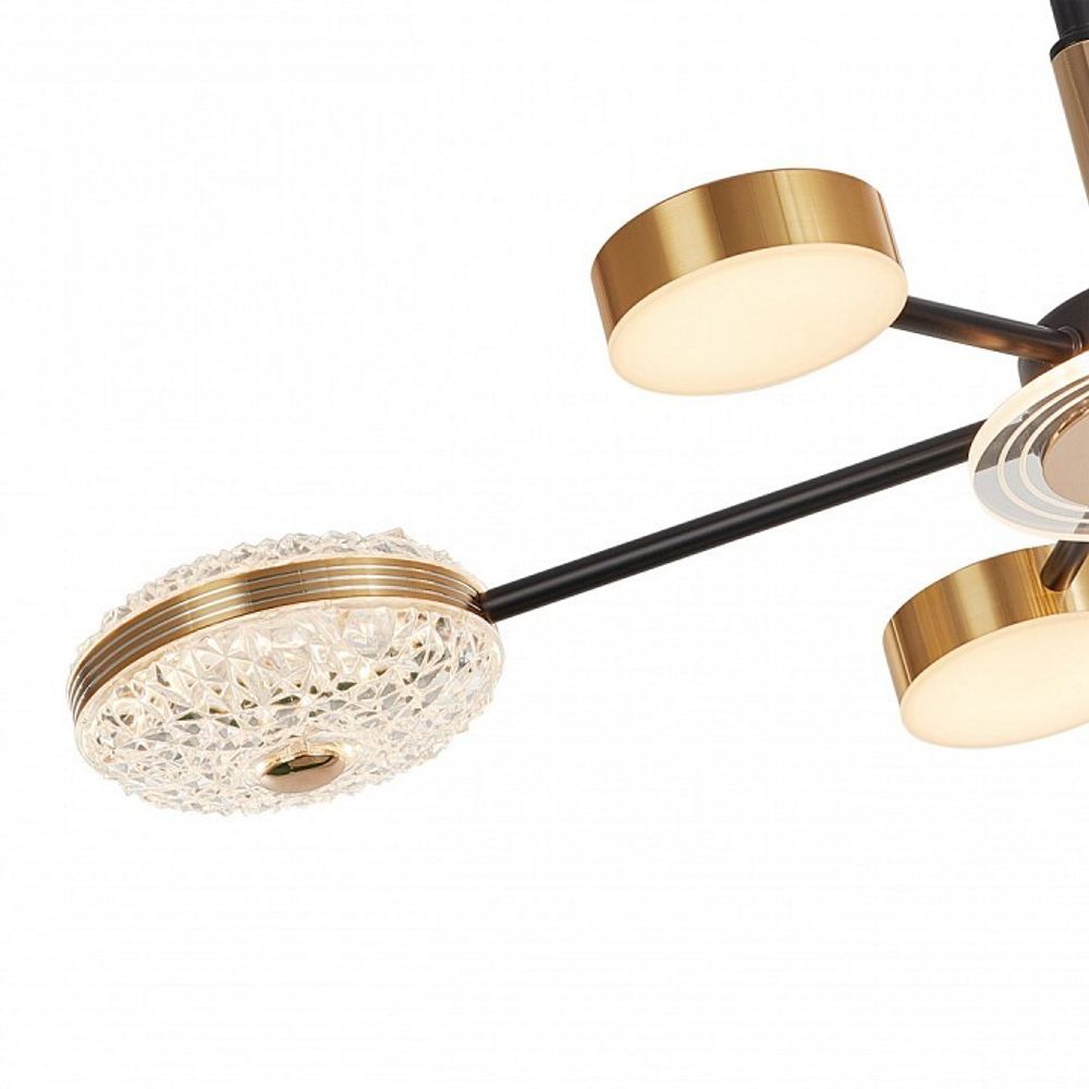 Люстра на штанге Arte Milano Ferrara-72069 272069/6 BK/GD