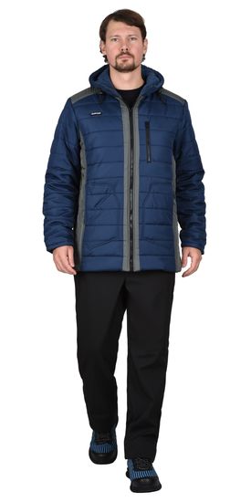 Куртка  зимняя "Сириус-Урбан" (синий/серый)