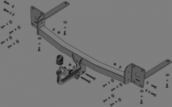 Фаркоп Motodor Volkswagen Teramont (оцинк. Шар) арт.92708-A