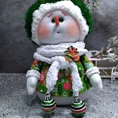 Снеговик «Макусик Елка» ручной работы / 23-55 см