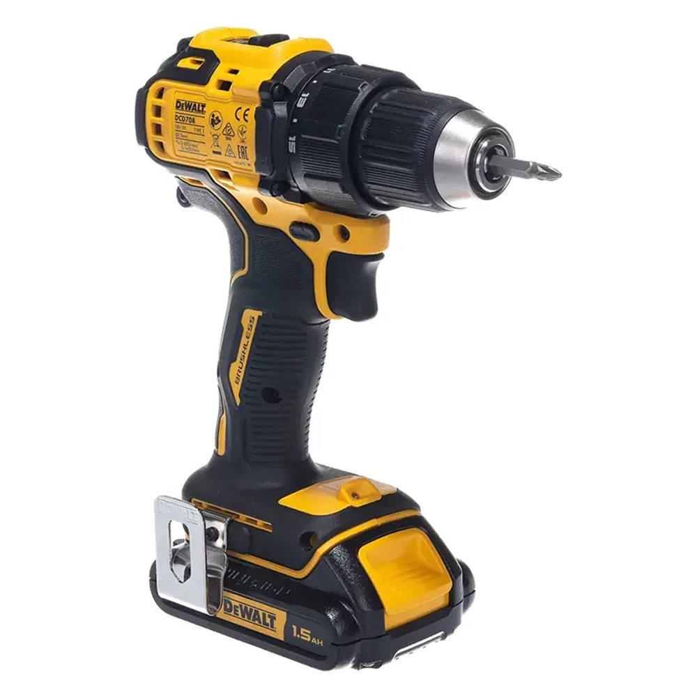 DeWalt DCD708L2T аккумуляторная дрель-шуруповерт (2 x 3 Ач, ЗУ)