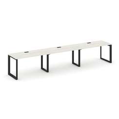 Style Project Рабочая станция односторонняя SN-59O.ORS-031 Дуб Наварра/Металл Черный/Черный Заглушка