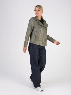 Кожаная куртка демисезонная косуха