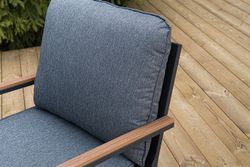 "Крокус" лаунж-зона 5-местная из алюминия, цвет темно-серый