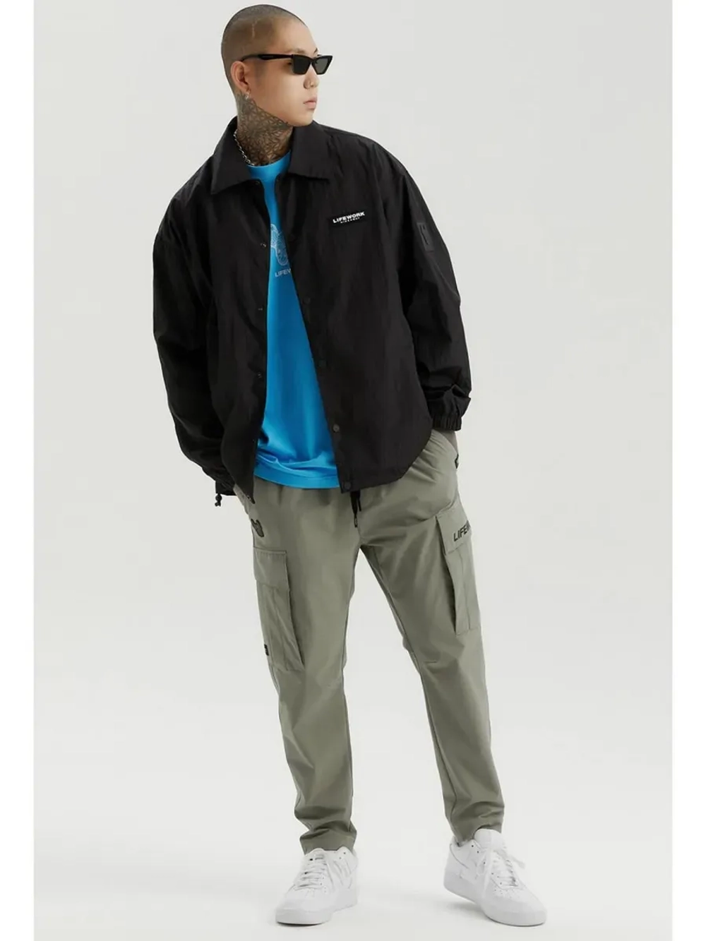 Куртка-рубашка из нейлона