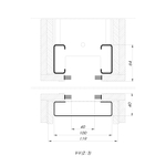Комплект для обрамления пенала SLD.Comfort-PENAL frame 900/2300 WH
