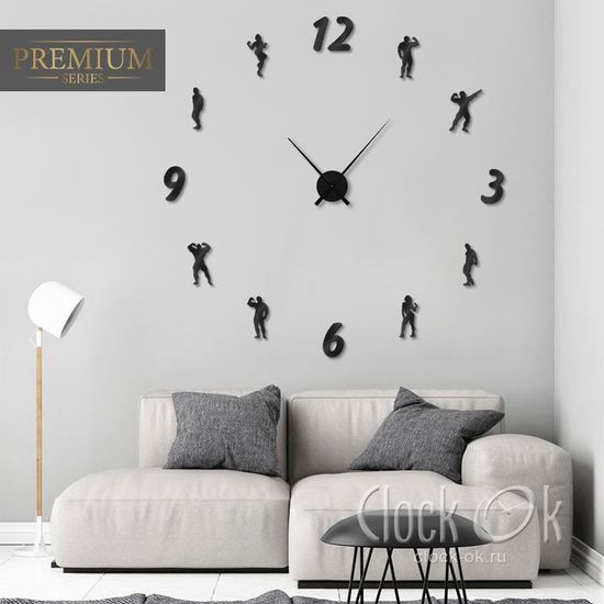 Настенные 3D часы Fitness