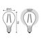 Лампа cветодиодная филаментная Gauss E14 7W 4100K прозрачная 3 шт. 105901207T