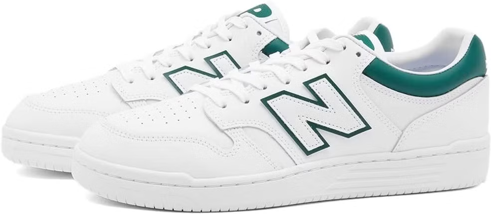 BB480LGT Кроссовки New Balance 480 White/Green Male
