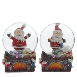 GAEM Фигурка декор в стекл шаре "Дед Мороз", D6 см, L6 W6 H8 см, 2в.