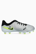 Бутсы Nike Tiempo Legend 10 Academy FG/MG Junior - серебряный