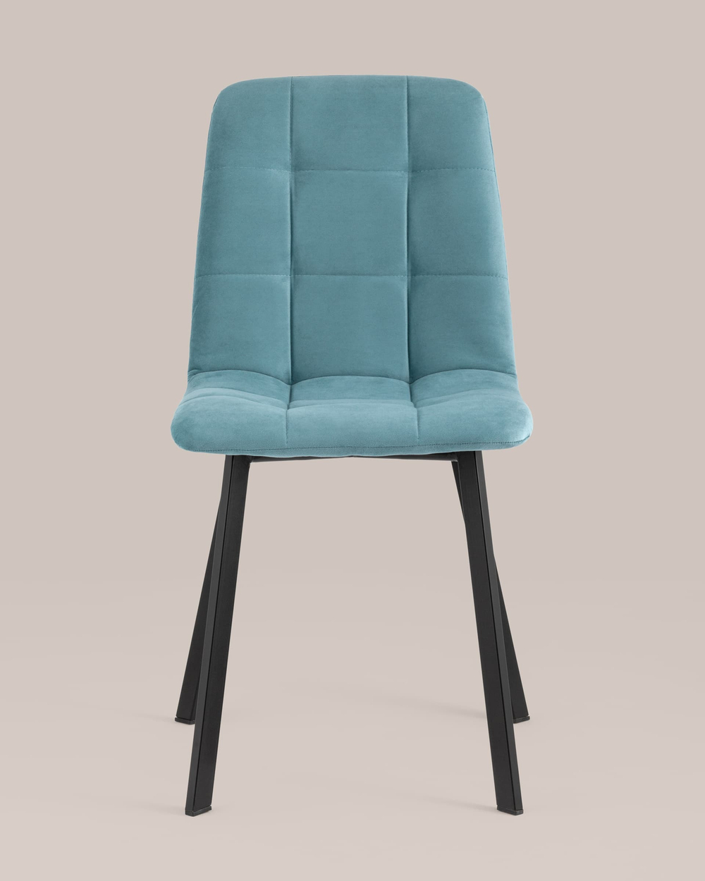 Стул Oliver Square велюр пыльно-голубой