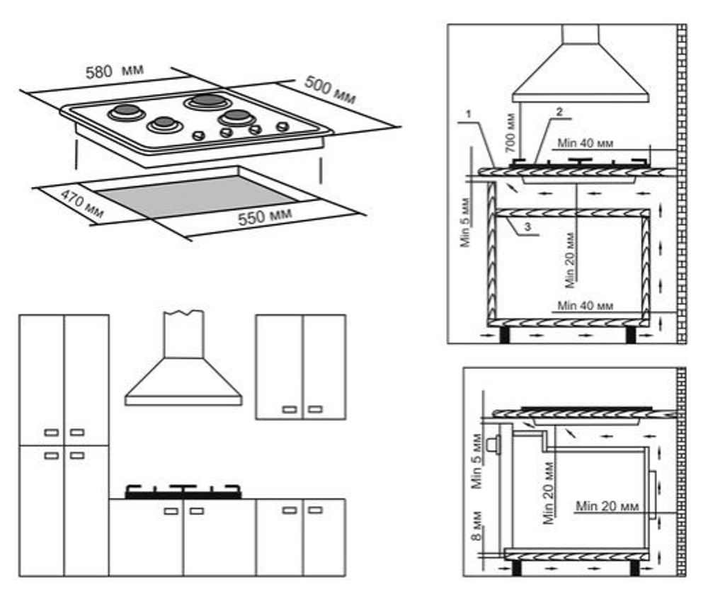 Поверхность варочная  ДеЛюкс 5840.01-002 (белая эмаль,стальные решетки 58*50) Россия(Распродажа)