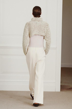 ZARA БРЮКИ STRAIGHT FIT — ZW COLLECTION, ЭКРЮ