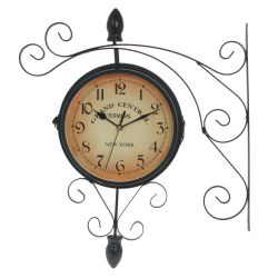 GAEM Часы настенные декоративные двусторонние, L36 W8,5 H43 см, (2xАА не прилаг.)
