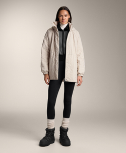 Oysho Длинная стеганая куртка FELLEX® с AEROGEL, норка