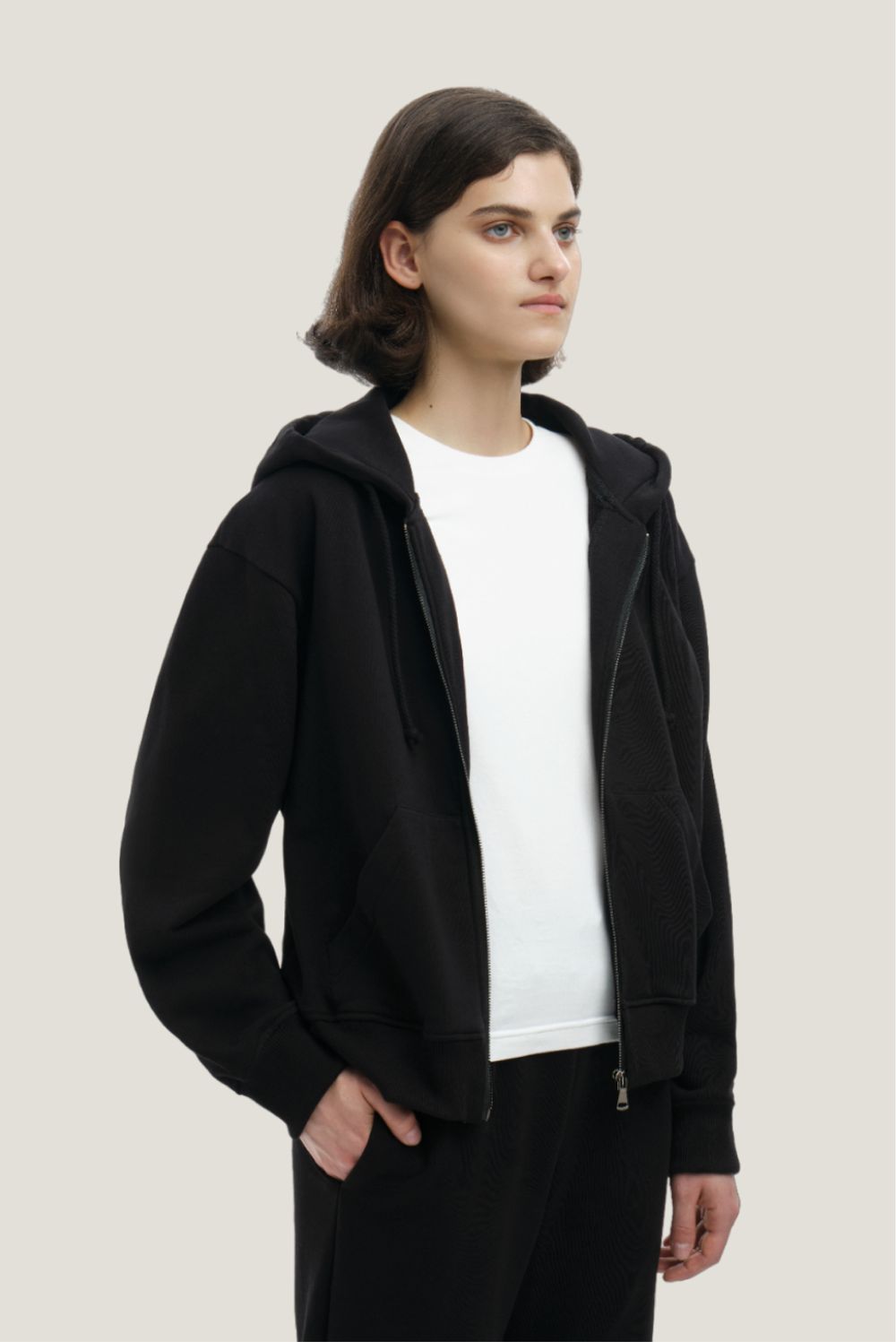 Худи Weme на молнии Оверсайз черный