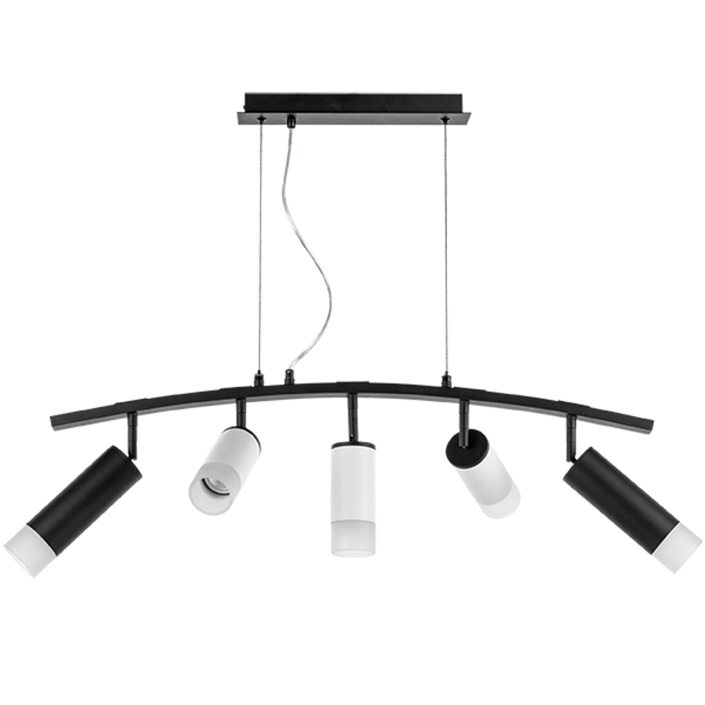 LR7358723631 Люстра RULLO 5х50W GU10 ЧЕРНЫЙ/БЕЛЫЙ (571735+214436-3+214487-2+202431-5)