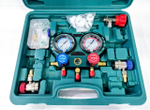 Манометрическая станция для измерения давления фреонов R22, R134A, R404A, R407C, Коллектор Техно (1 шт. / комплект)