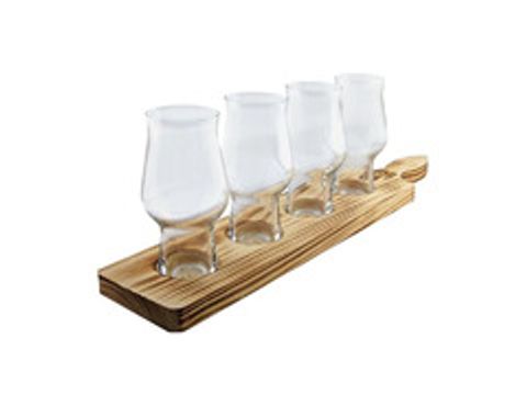 Набор пивных бокалов Beer Flight Set с подставкой