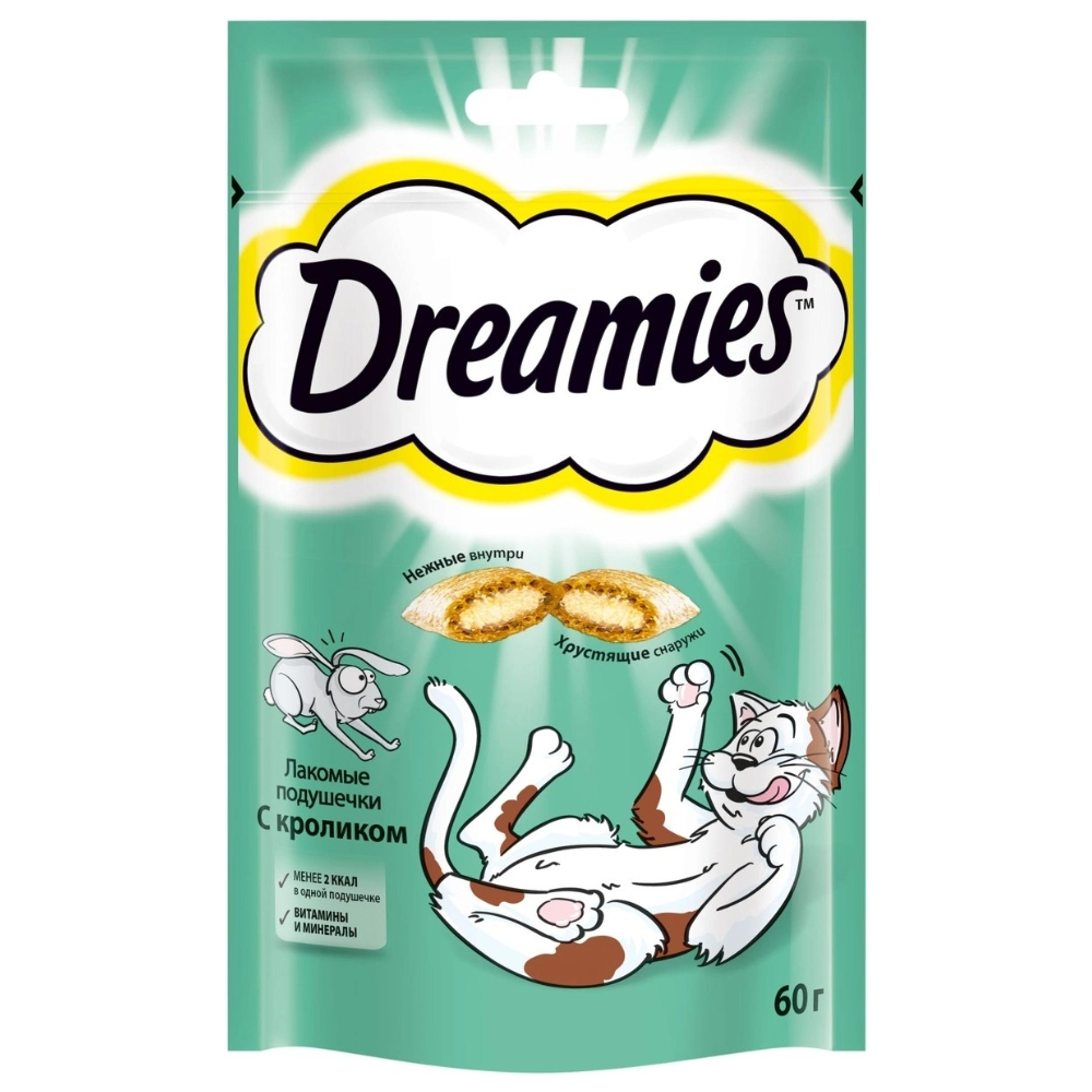 Лакомство для кошек Dreamies Кролик 60 гр