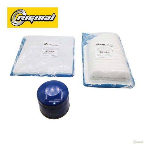 Комплект фильтров Hyundai Solaris Kia Rio III до 2017 г. (воздуш. + масл.+ салон.) (RIGINAL)