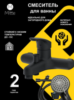 Смеситель для раковины MITTE EASY BLACK