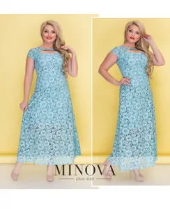 Платье 00275-голубой Minova