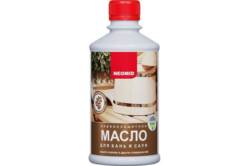 Масло деревозащитное NEOMID Sauna Oil 0,25 л бесцветное