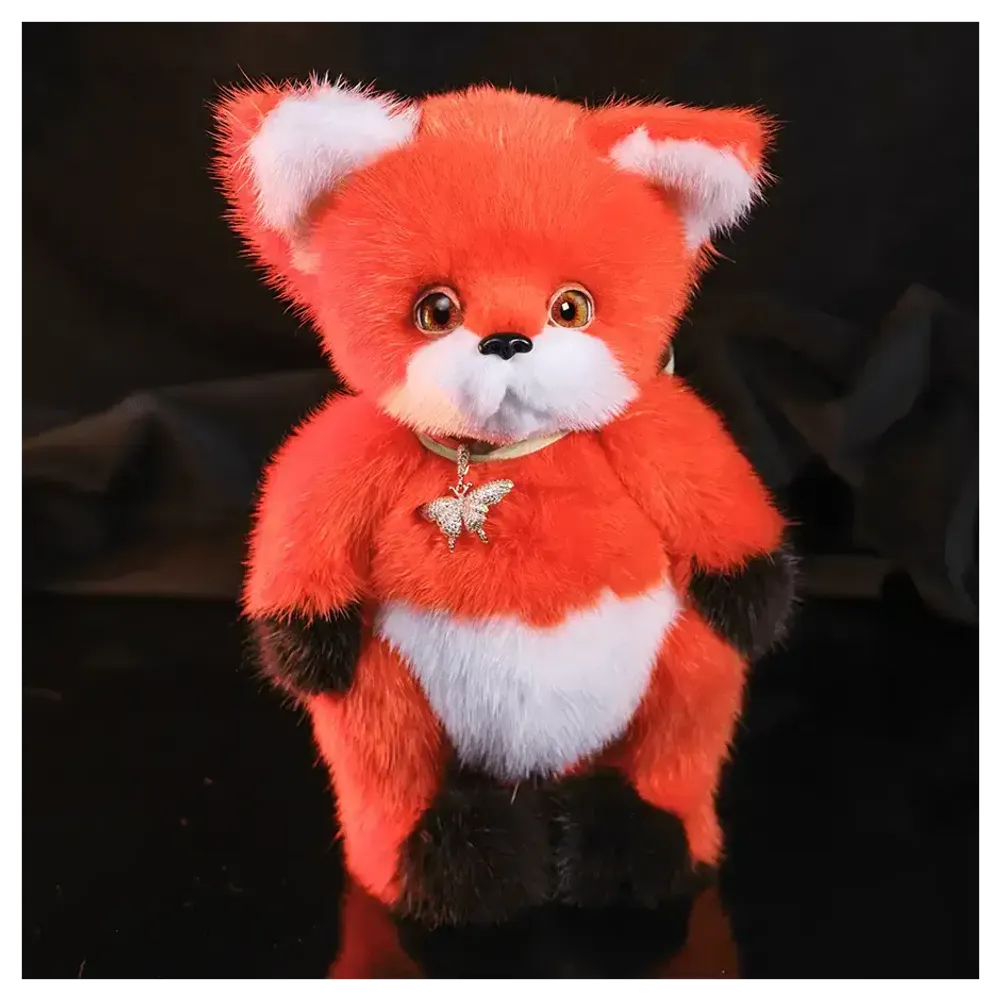 Мягкая игрушка из меха «Лисичка Ася»