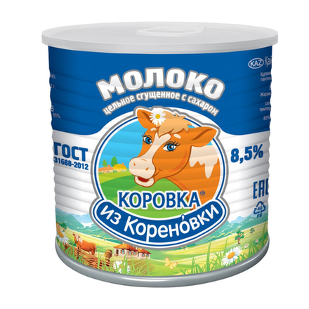 Молоко цельное сгущенное Коровка 8,5% 360 гр