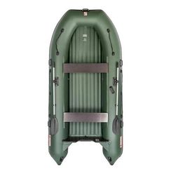 Лодка Тонар Алтай А380, надувное дно, зеленый