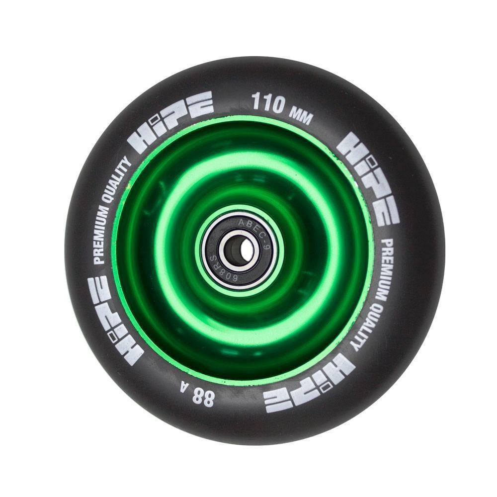 Колесо HIPE Solid 110 мм зеленый/черный