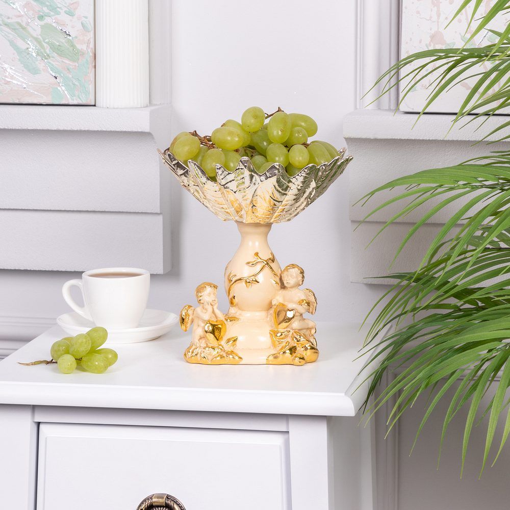 Фруктовница-конфетница Мерси Айвори