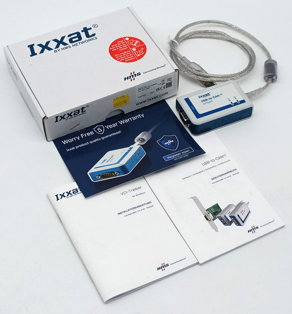 Активный USB интерфейс Ixxat HMS USB-to-CAN V2 compact 1.01.0281.12001