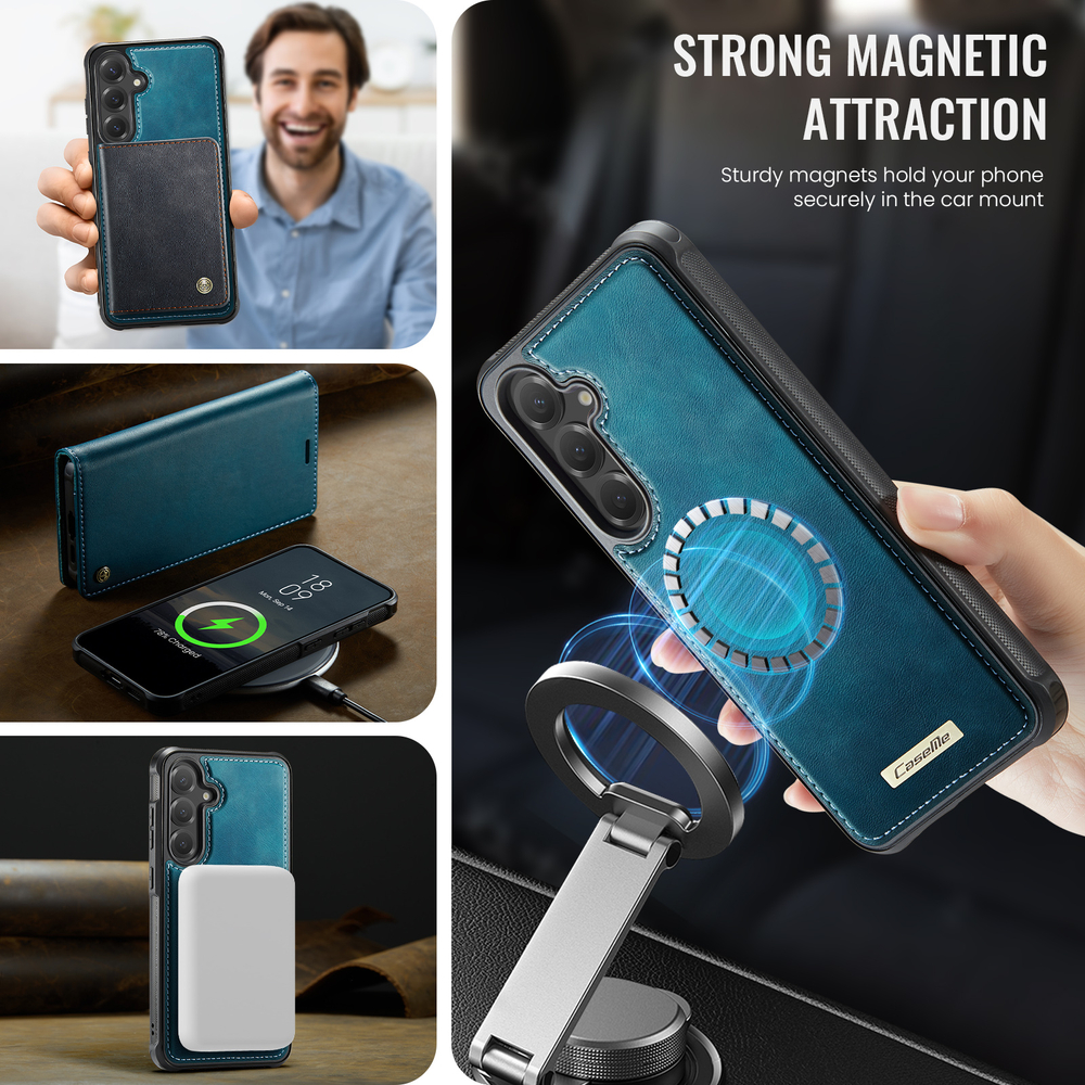 Чехол-кошелек CaseMe 2 in 1 MagSafe Samsung Galaxy S24 FE